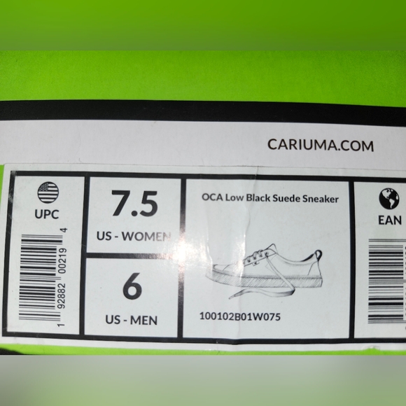 NIB Cariuma OCA Low‎ Black Suede Sneaker Skater Unisex  7.5 W 6M - Picture 8 of 11